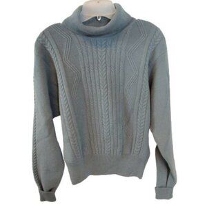 Liz Claiborne Light Blue Turtle Neck Sweater Size: M